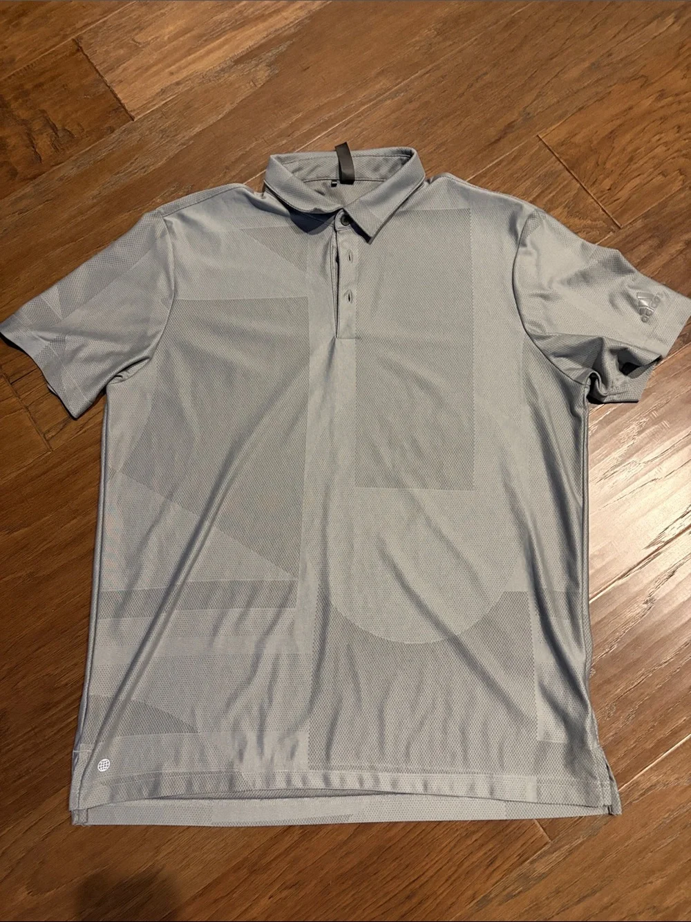 adidas Men's Light Gray Polo Shirt